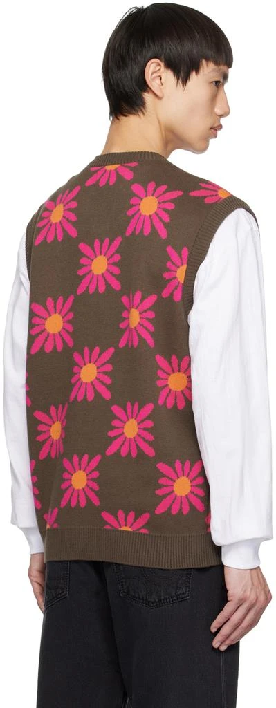 Awake NY Brown Floral Vest 3