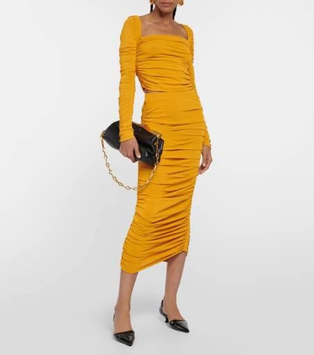 Altuzarra Asgard ruched jersey top 2