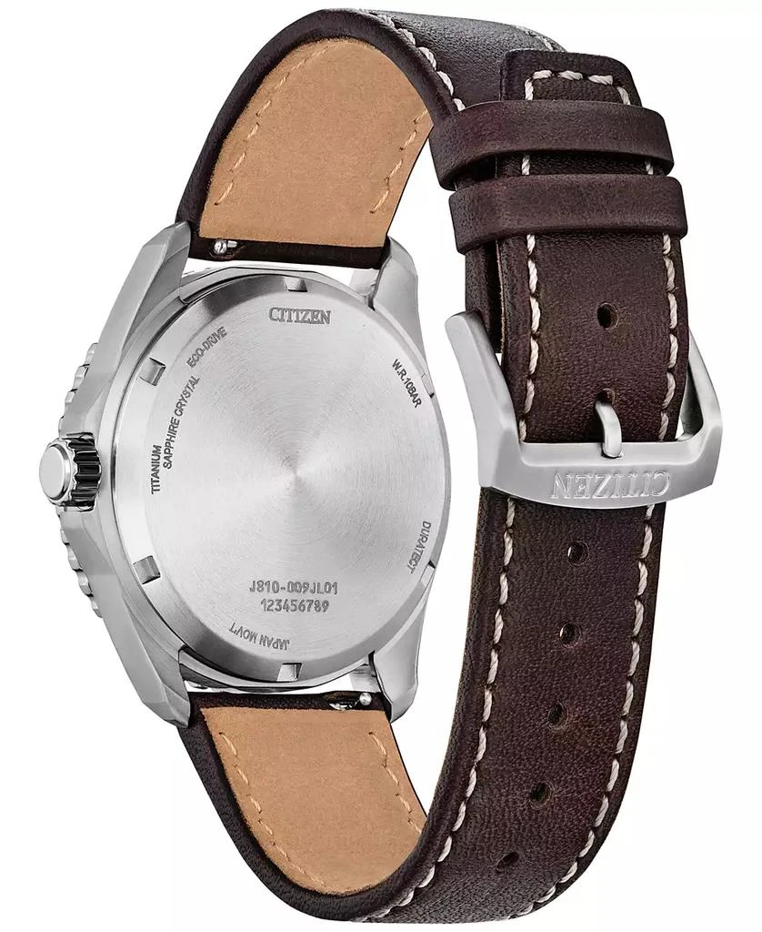 Citizen Eco-Drive Men's Brycen Brown Leather Strap Watch 41mm 5