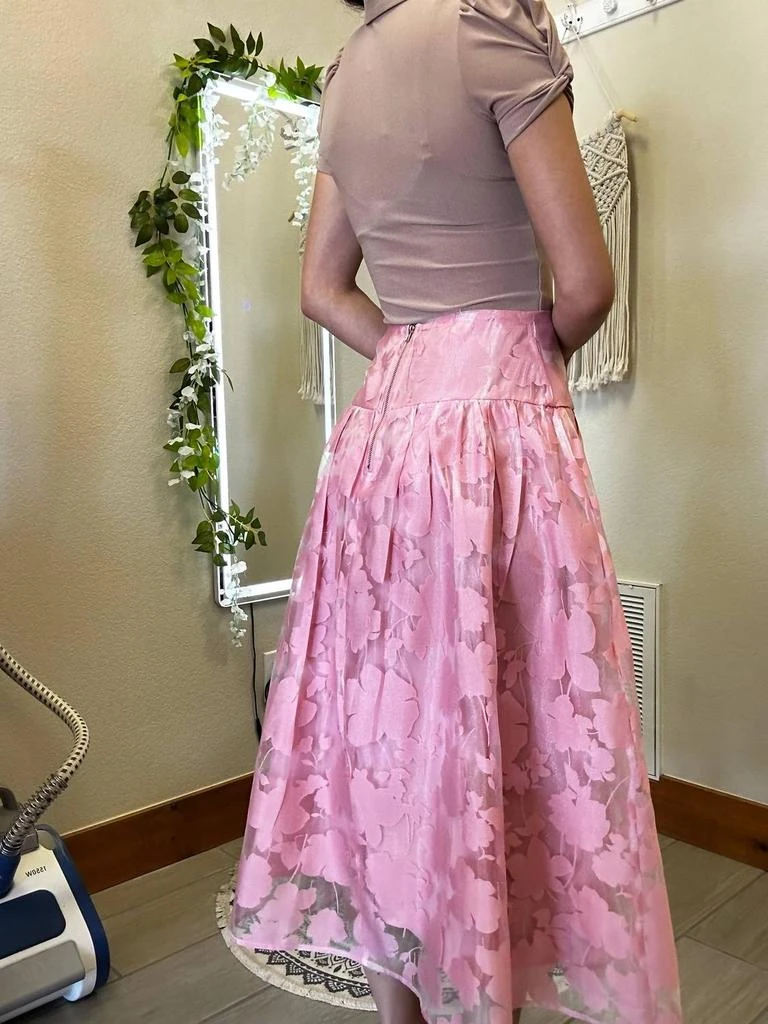 Blu Pepper Blu Pepper - Floral Organza Midi Skirt 3