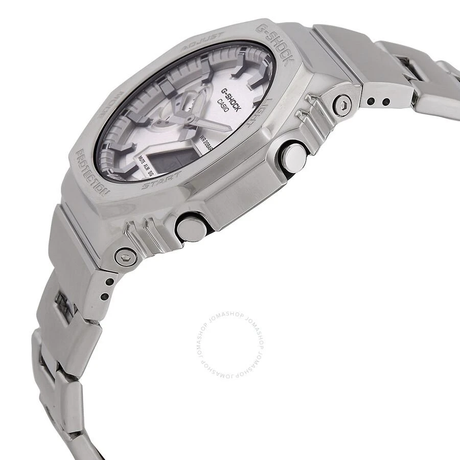 Casio G-Shock G-Steel 2100 Series Silver-tone Dial Men's Watch GM2110D-7A 2