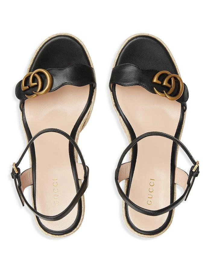Gucci Women's Aitana Espadrille Wedge Sandals 9
