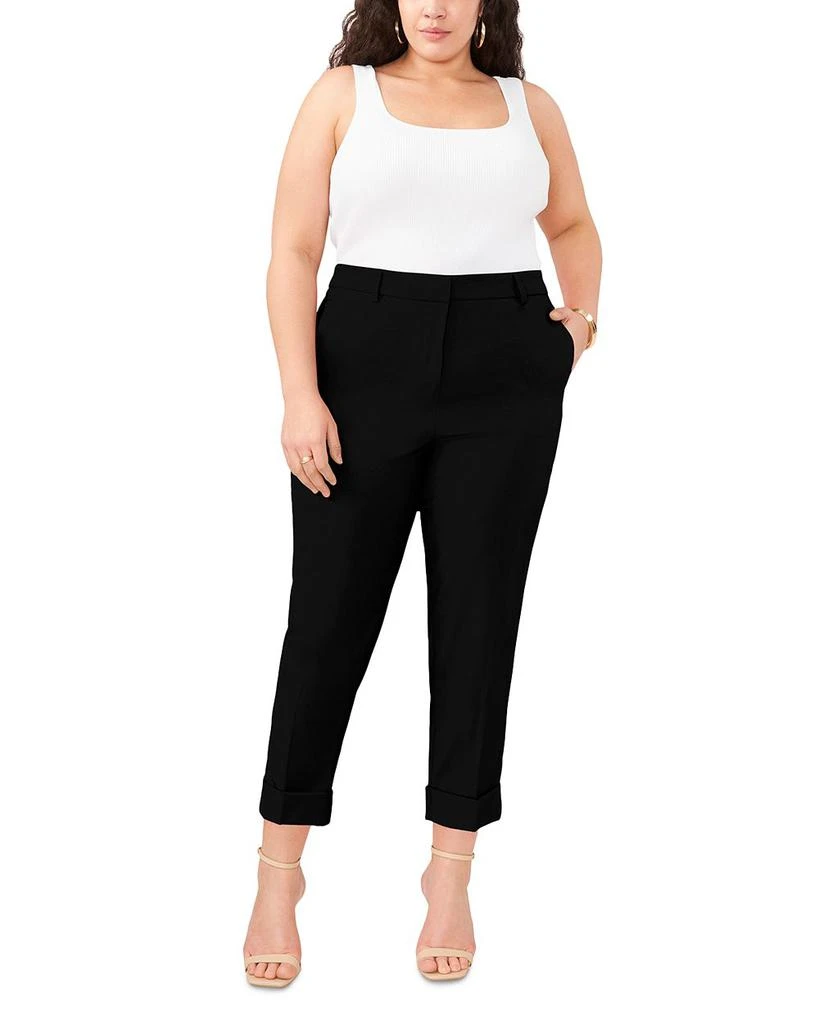Vince Camuto Plus Wide Cuff Cropped Trousers 4