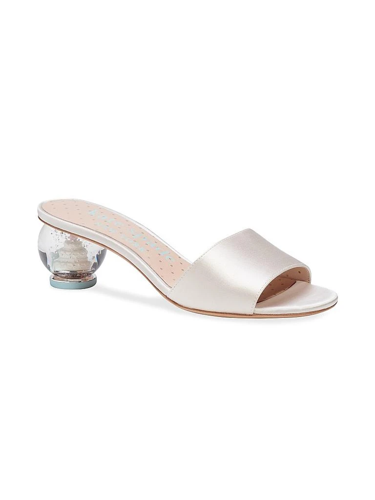 Kate Spade Love Satin Sculptural-Heel Mules 2