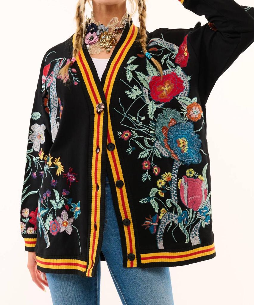 ARATTA Aratta - Hermione French Terry Floral Cardigan