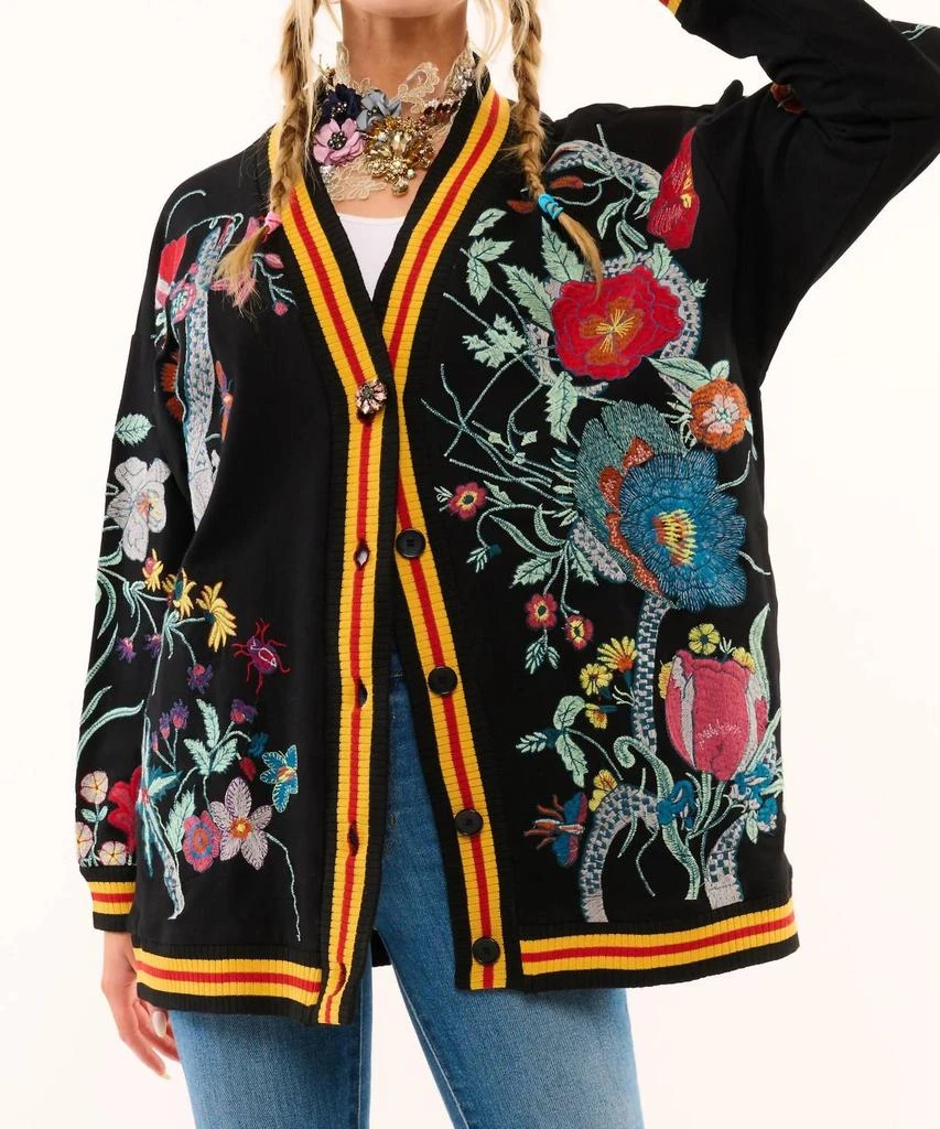 ARATTA Aratta - Hermione French Terry Floral Cardigan 1