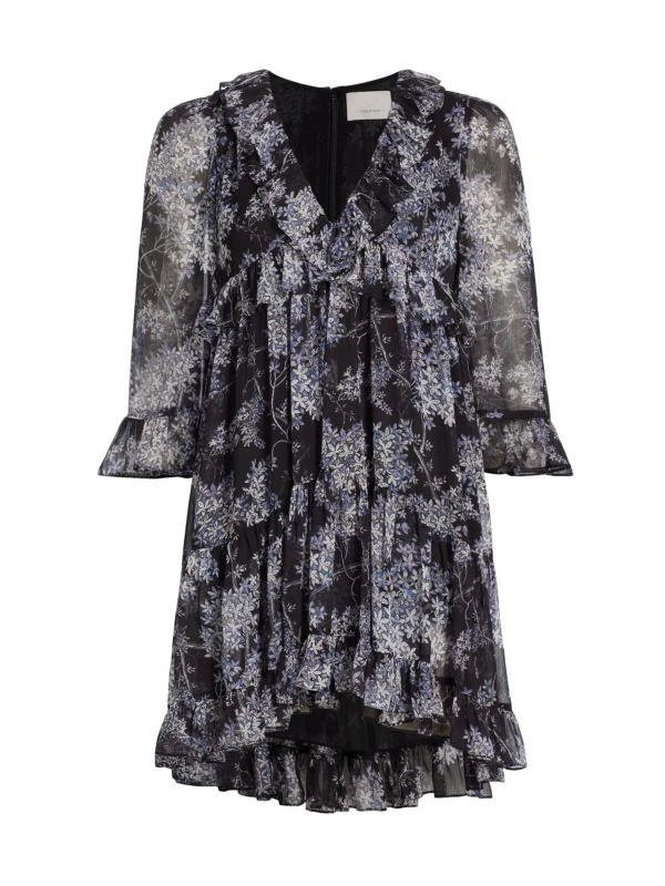 Cinq à Sept Emori Floral Ruffle Mini Dress 5