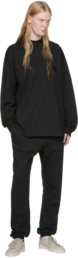 Fear of God ESSENTIALS Black Cotton Long Sleeve T-Shirt 4