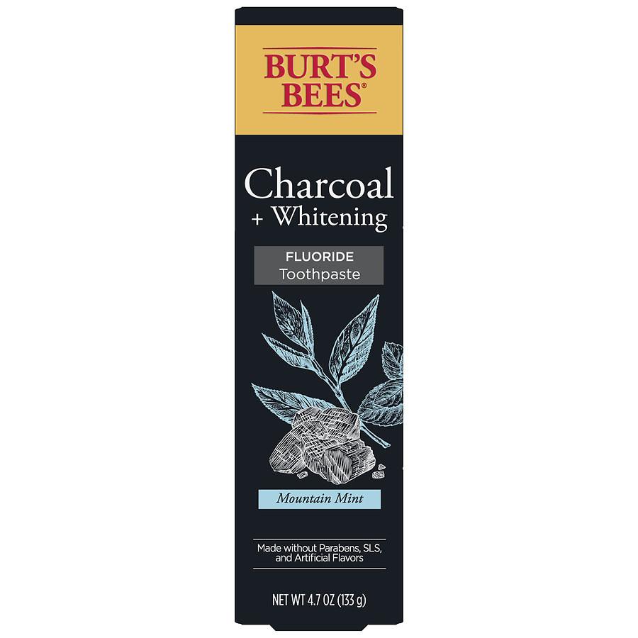 Burt's Bees Charcoal with Fluoride Toothpaste Mountain Mint