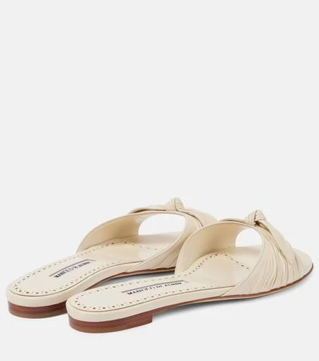 Manolo Blahnik Lolloflat leather mules 3