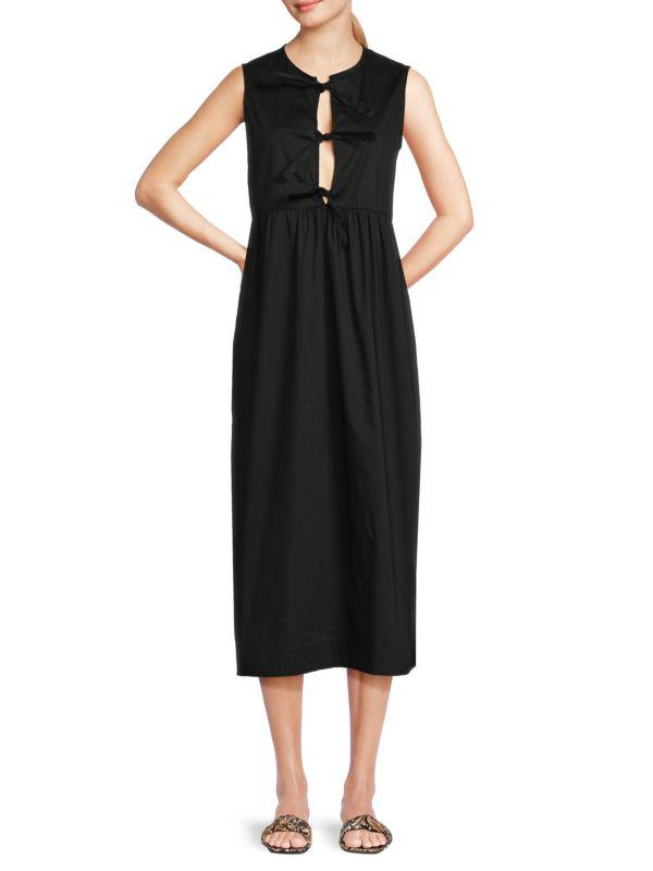 Renee C. Splitneck Midi Dress