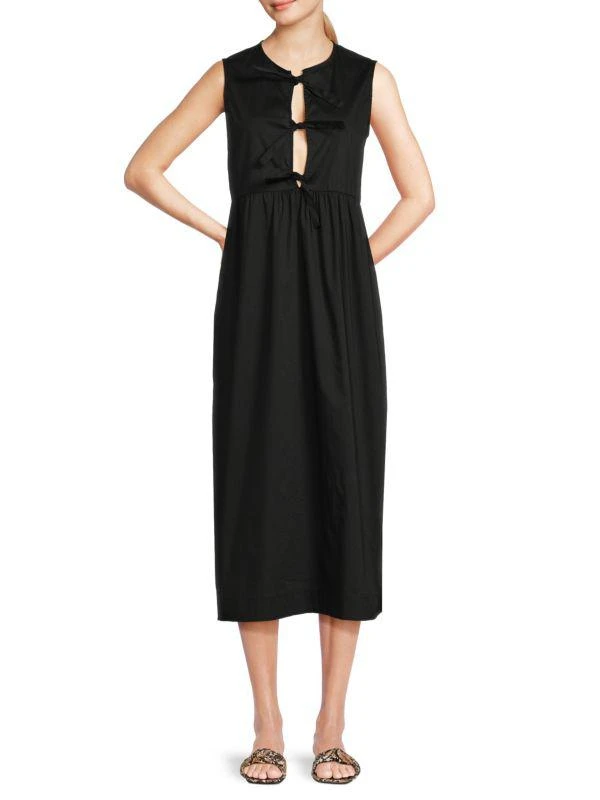 Renee C. Splitneck Midi Dress 1