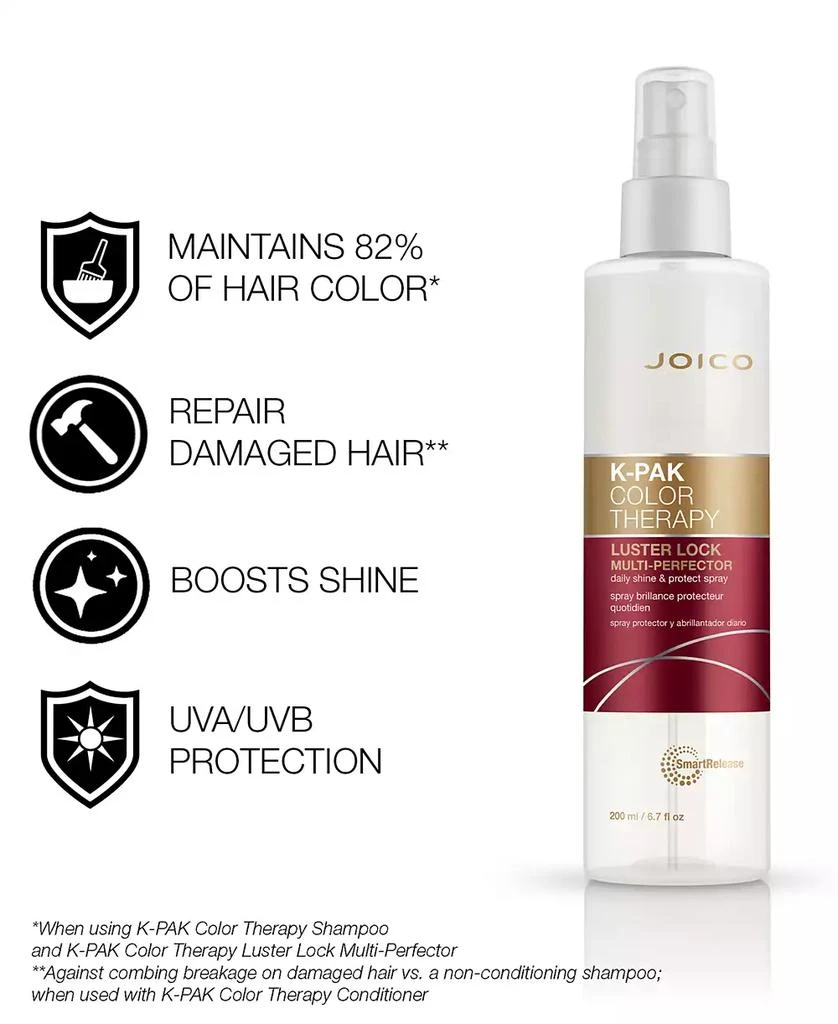 JOICO K-PAK Color Therapy Luster Lock Multi-Perfector Daily Shine & Protect Spray, 6.7 oz. 5