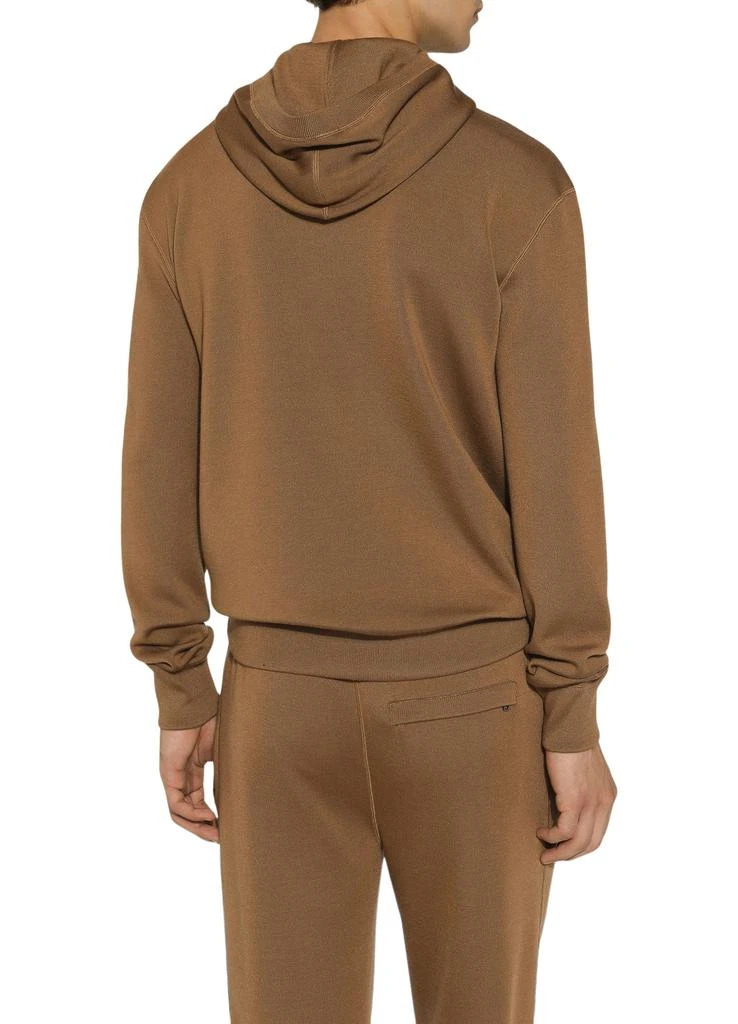 Dolce & Gabbana Wool and silk hoodie with DG patch 3