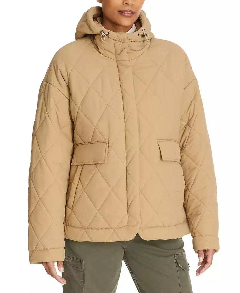 BASS OUTDOOR Women's High-Low Quilted Outdoor Puffer 1
