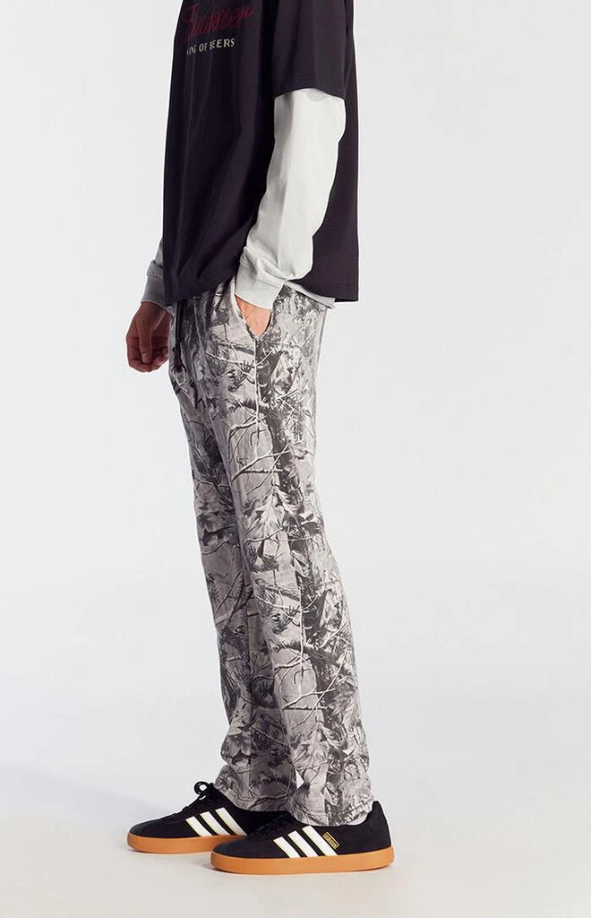 PacSun Gray Camo Straight Leg Sweatpants 2