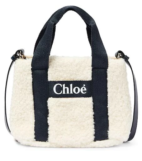 Chloé Faux shearling tote bag 1