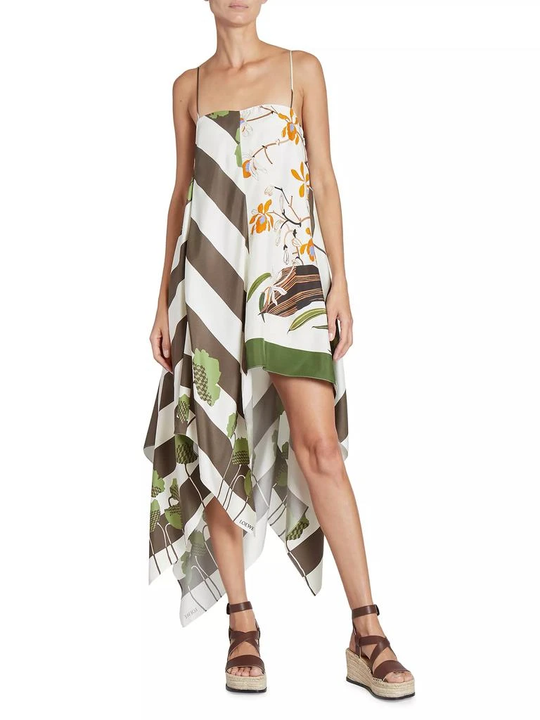 loewe asymmetric dress Printed Asymmetrical Neck Mini Dress main image 0