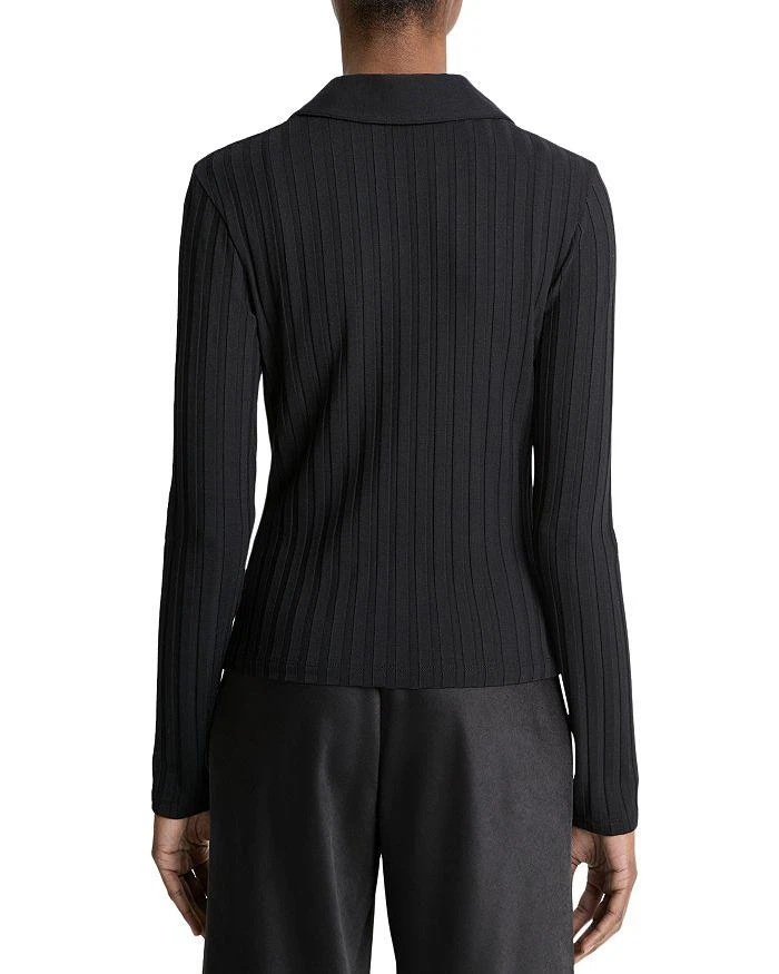 Vince Rib Knit Collared Cardigan 2