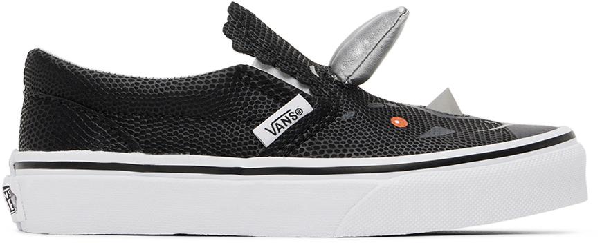 Vans Kids Black Triceratops Slip-On Sneakers