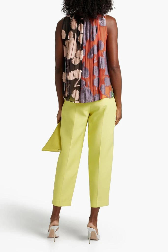 ETRO Pleated fil coupé cotton and silk-blend top 3