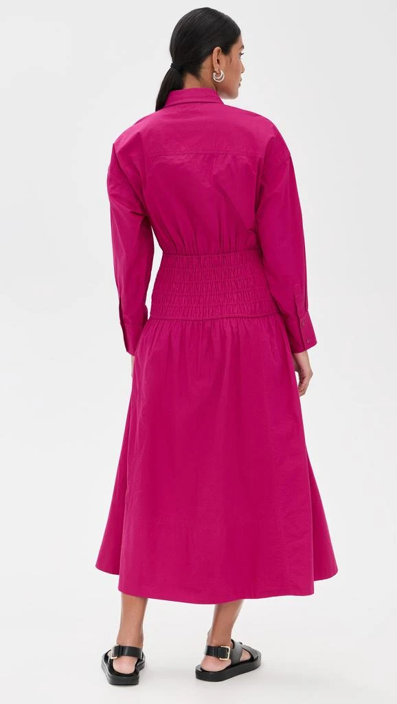 Apiece Apart Sophia Smocked Shirt Dress 2