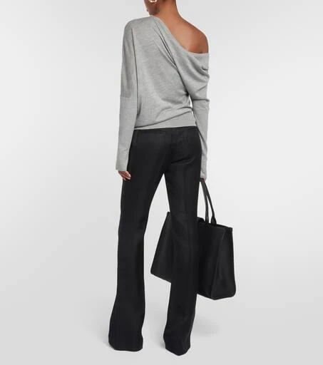 Tom Ford One-shoulder cashmere and silk sweater 3