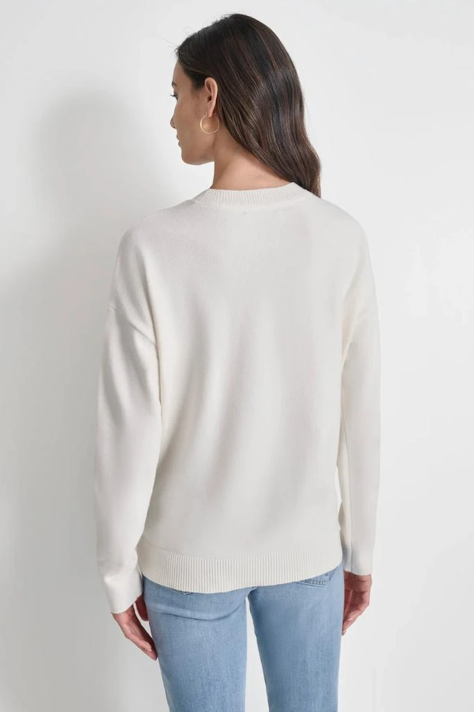 DKNY SEQUIN LOGO EMBELLISHED SWEATER 2