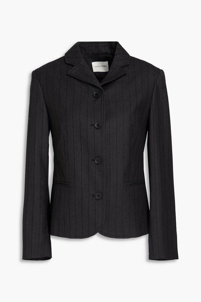 ジャケット Loulou Studio Black single-breasted boucle jacket Loulou Studio Black single-breasted bouclé jacket | TheDoubleF