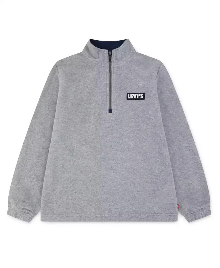 Levi's Boys' 8-20 Solid Quarter-Zip Sweatshirt