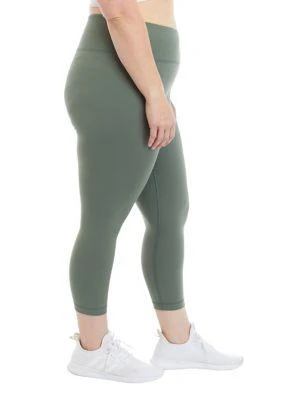 Yogalicious Plus Size High Rise Interlock Cropped Leggings 3