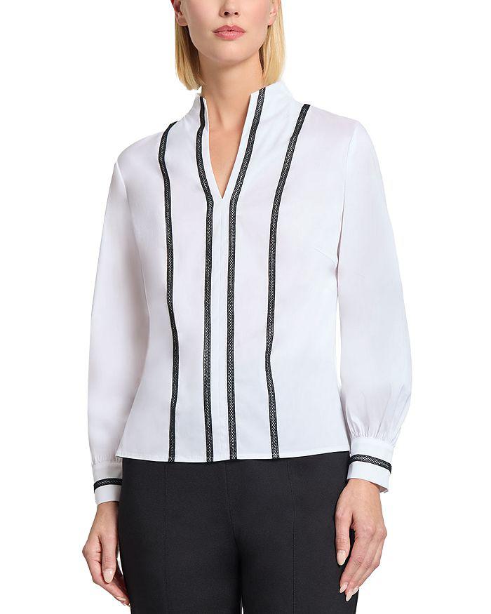 Misook Stand Collar Blouse