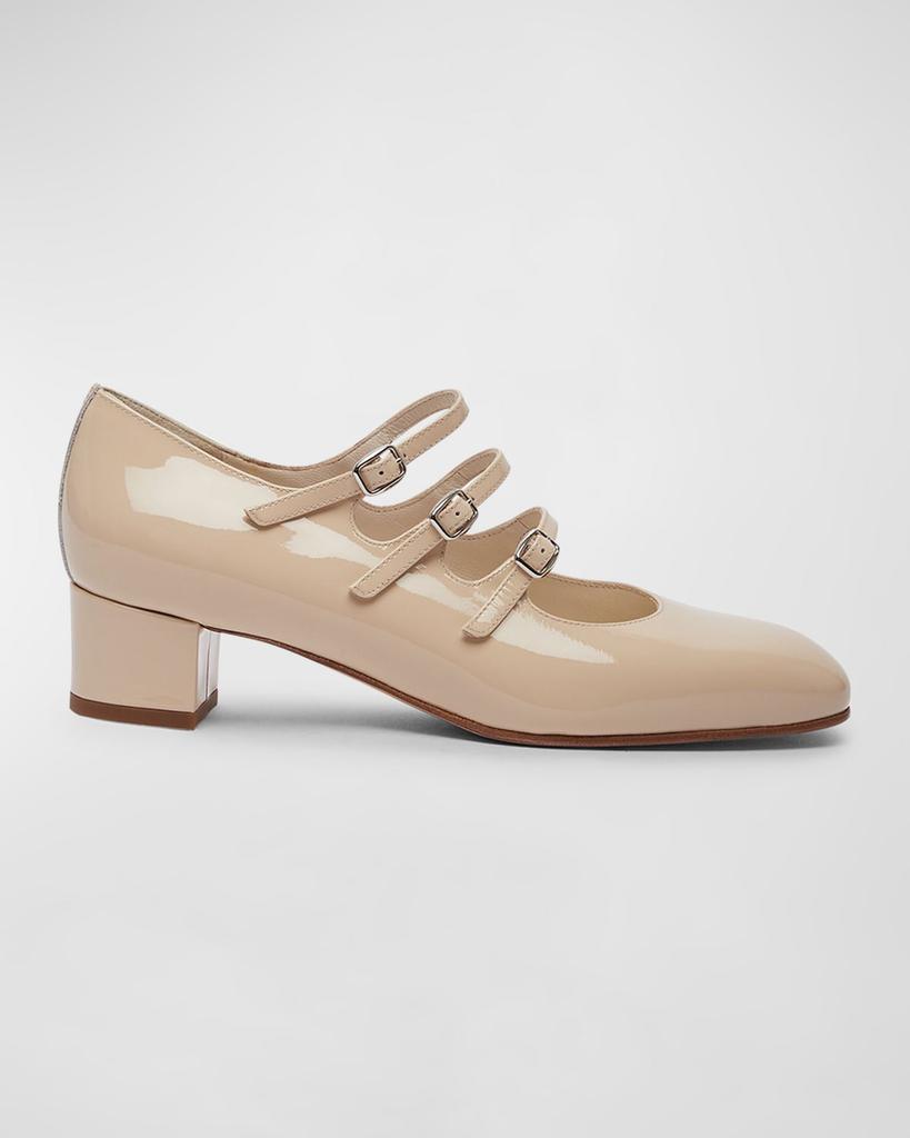 Carel Kina Patent Mary Jane Ballerina Pumps