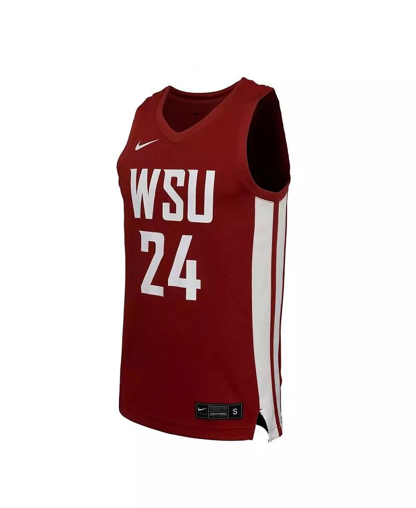 NIKE Men's Crimson Washington State Cougars Replica Basketball Jersey 3