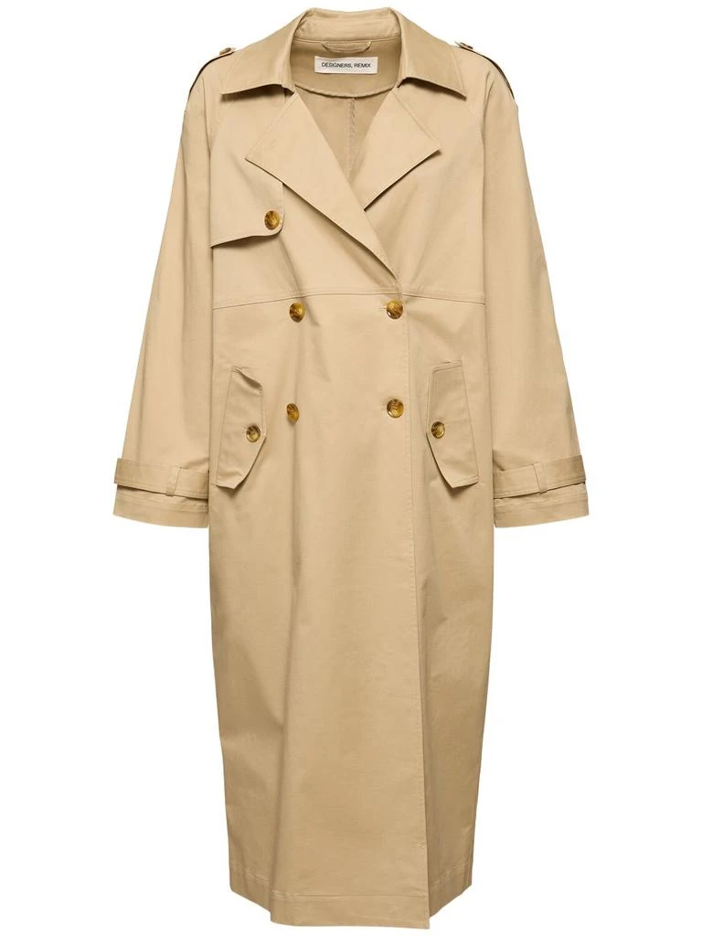 DESIGNERS REMIX Dylan Cotton Blend Trench Coat 1