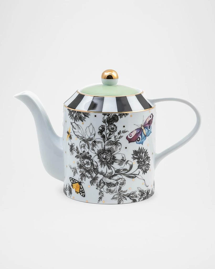 MacKenzie-Childs Butterfly Toile Teapot 1