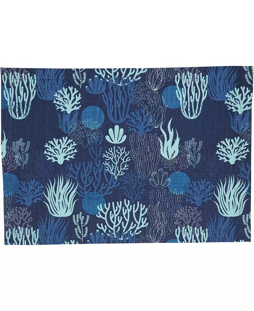 Saro Lifestyle Ocean Depths Cotton Coral Placemats