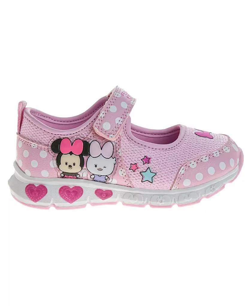 Disney Toddler and Little Girls Minnie Mouse Mary Jane Styled Light Up Sneakers 2