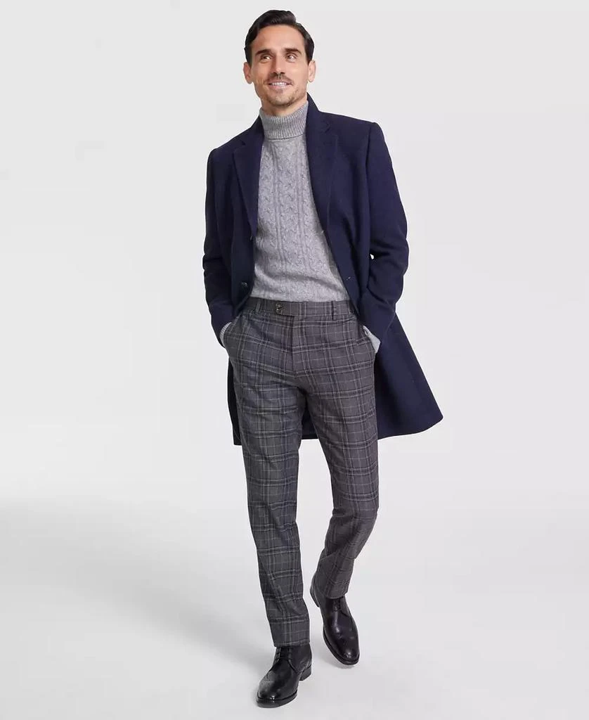 Michael Kors Men's Classic-Fit Wool Blend Herringbone Overcoat 1