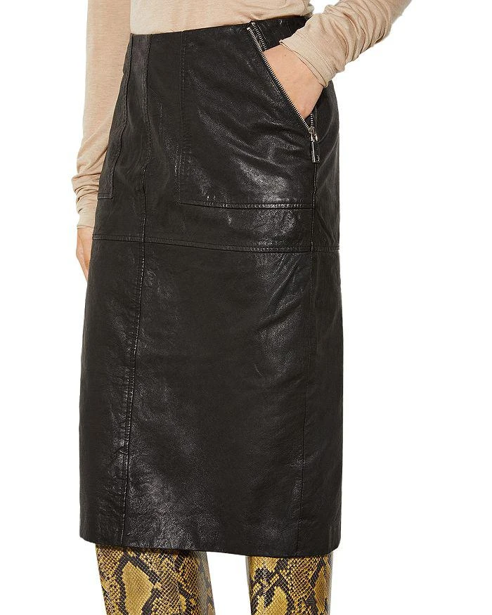MAX&Co Motore Leather Skirt 4