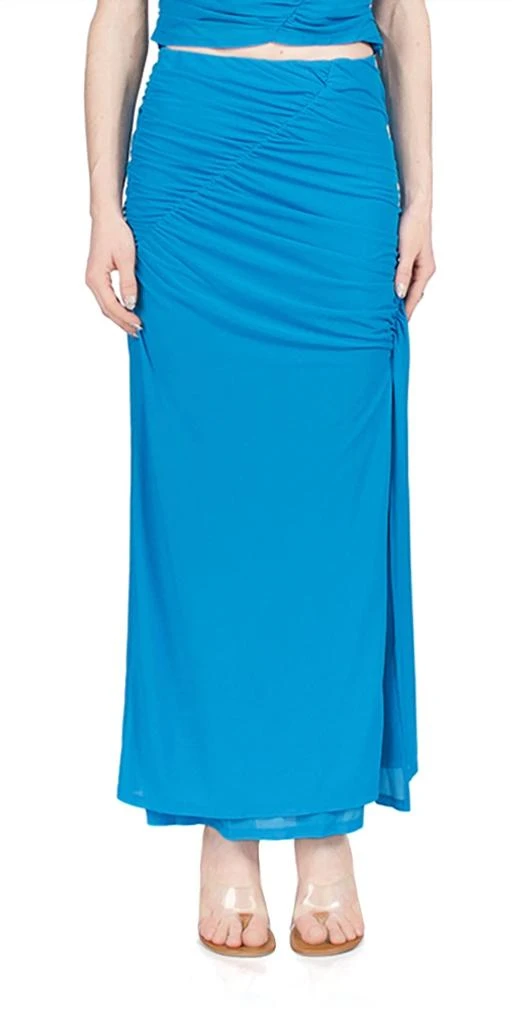Simon Miller Mesh Swizzy Skirt In Taffy Blue 1