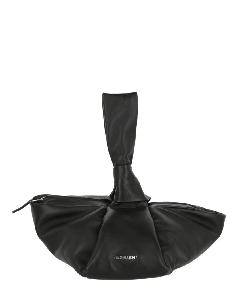 Ambush Twist Top Leather Clutch 1