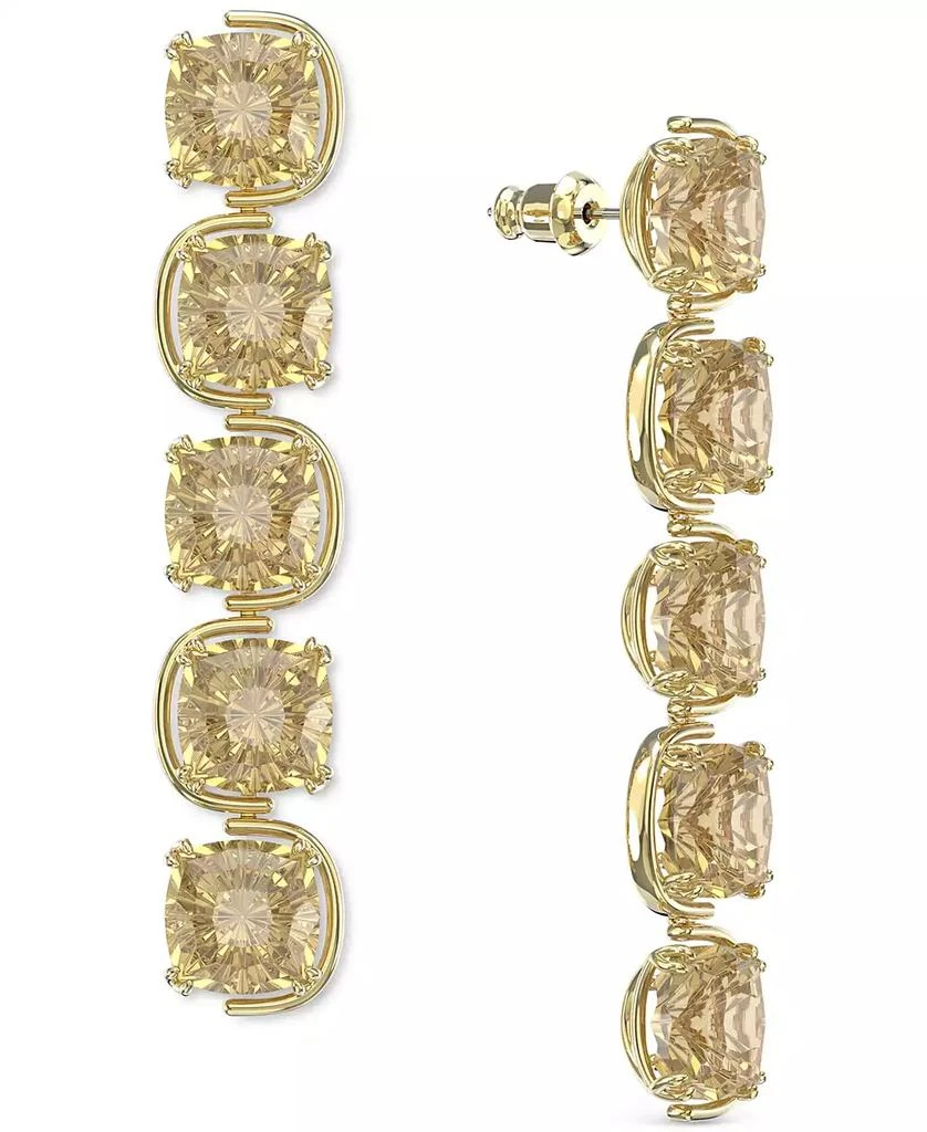 Swarovski Gold-Tone Harmonia Crystal Linear Earrings 4
