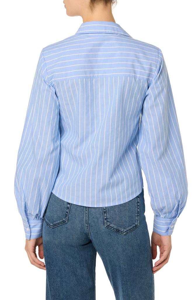 Joe's Stripe Pleated Cotton Button-Up Shirt