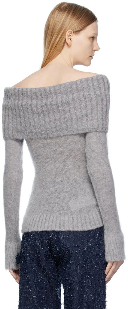 Elleme Gray Off Shoulder Sweater 3