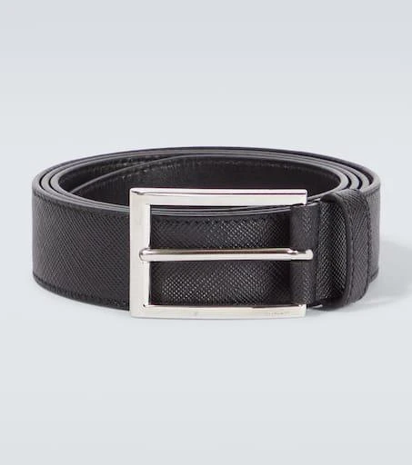 Prada Logo Saffiano leather belt 1