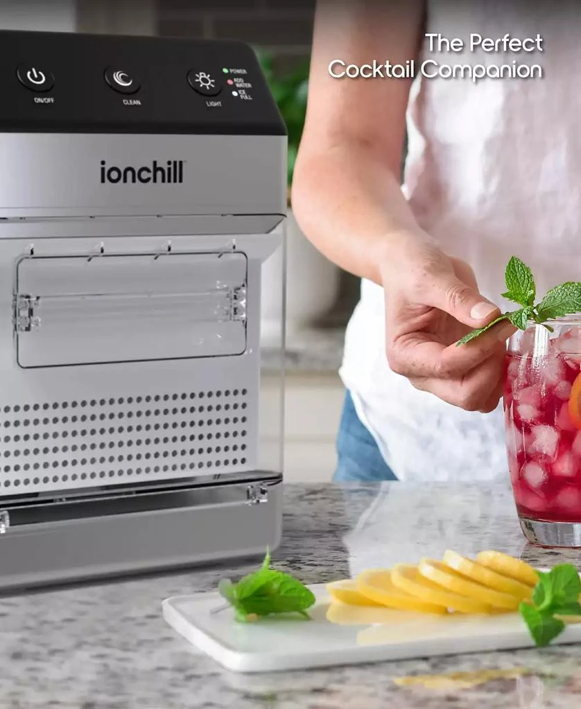 Tzumi ionchill QuickCube Nugget-Shaped Compact Countertop Ice Maker 7