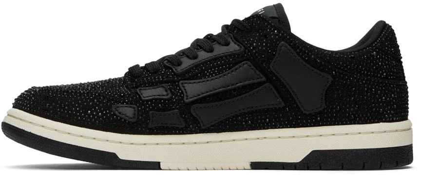 AMIRI Black Crystal Skel Low Top Sneakers 3