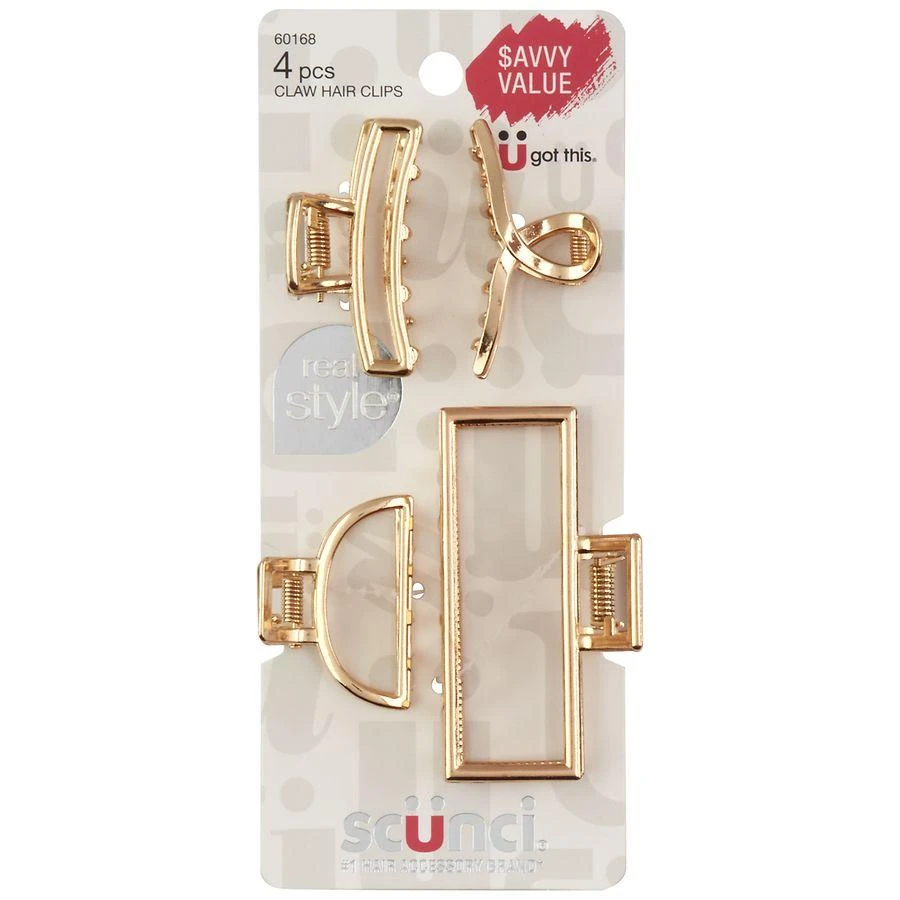 Scunci Metal Claw Clips