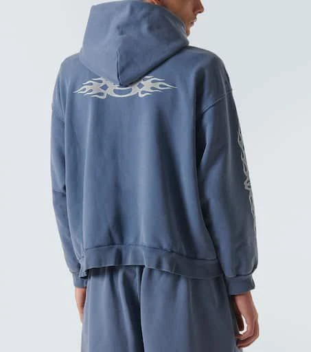 Balenciaga Burning Unity zip-up cotton hoodie 4